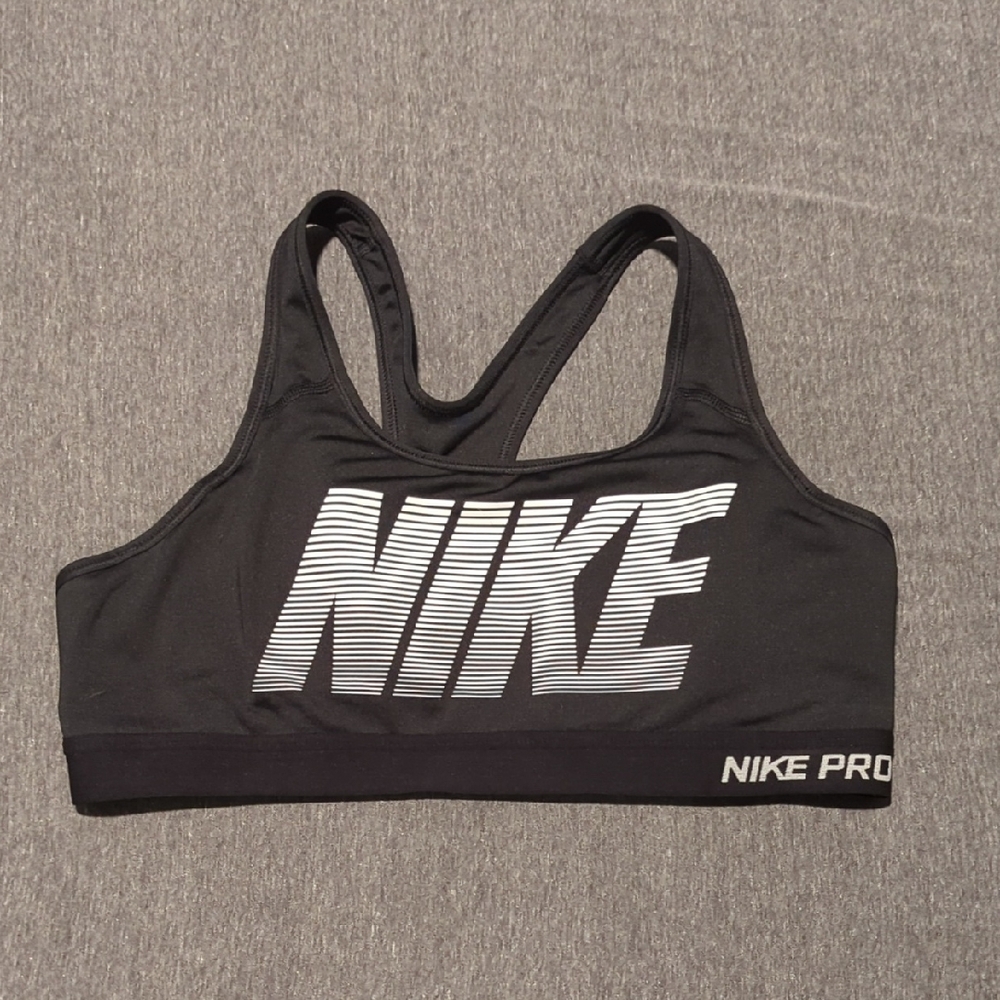 Nike Pro Black and White Sports Bra